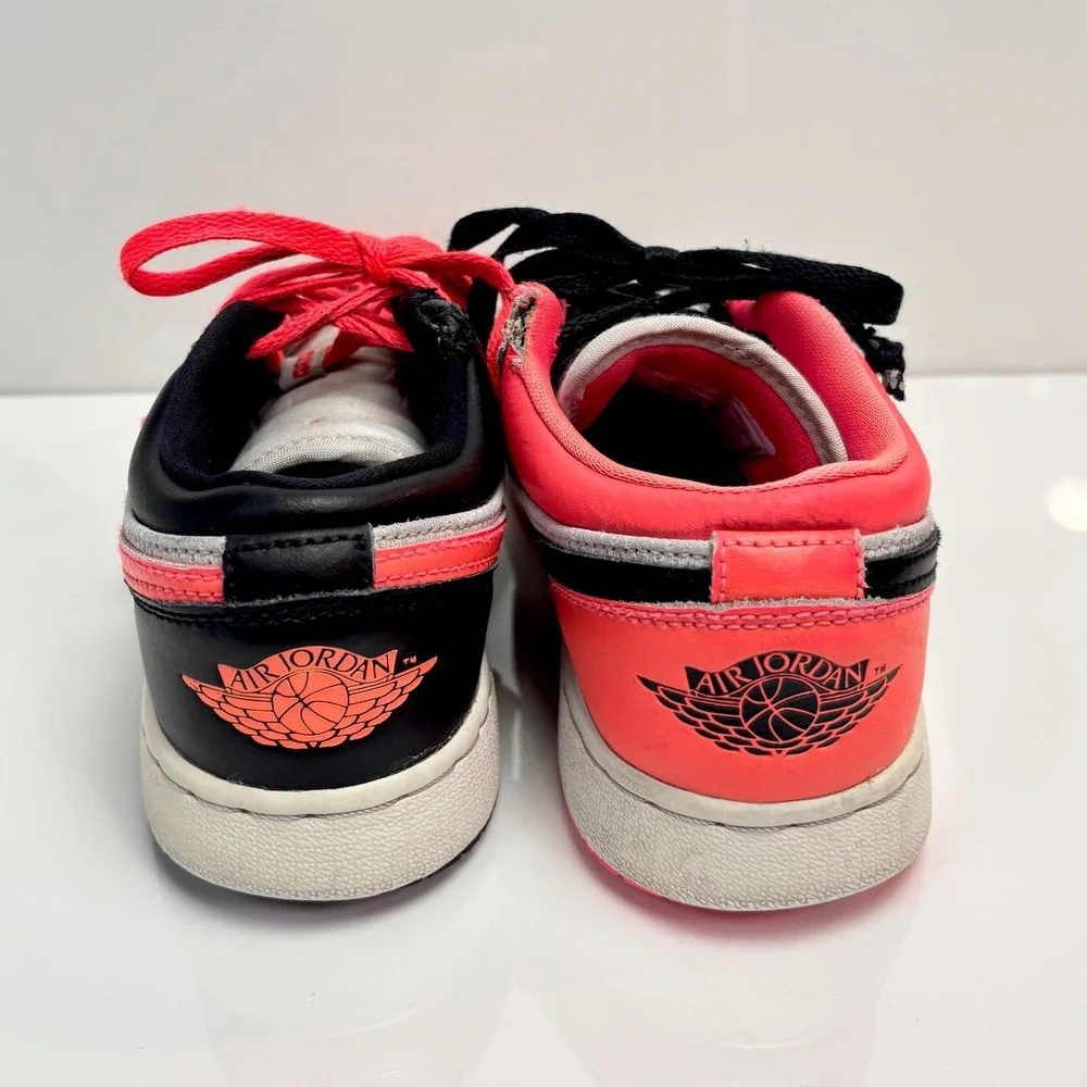 Nike Air Jordan 1 Low Kids Unisex Youth Size 3.5 Ember Glow Black White Dunks